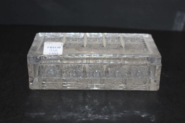 Brilliant Cut Glass Rectangular Box