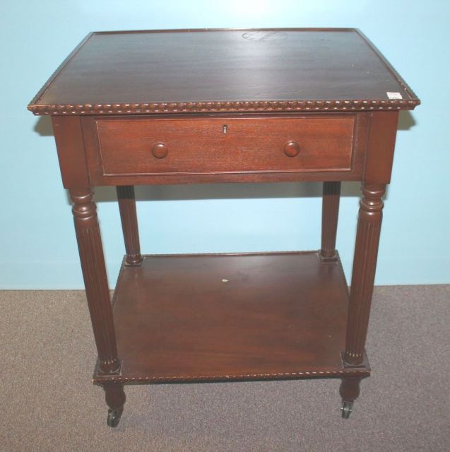 Mahogany One Drawer Stand