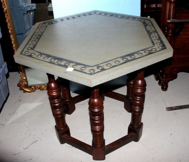 Hexagon Shaped Side Table