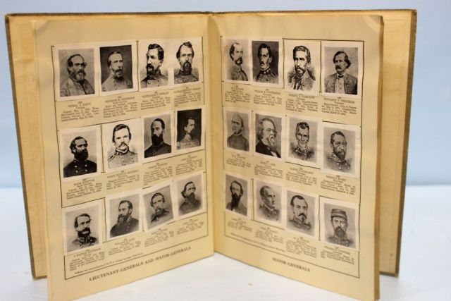 Confederate Portrait Album and Picture of President Jefferson Davis and The Famous Confederate Commanders in the Civil War 1861-1865