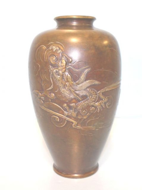 19th Century Japanese Bronze Vase