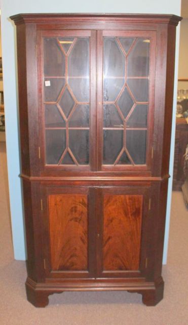 Mid Twentieth Century Corner Cabinet