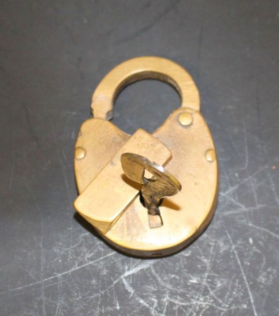 Brass Lock with Key