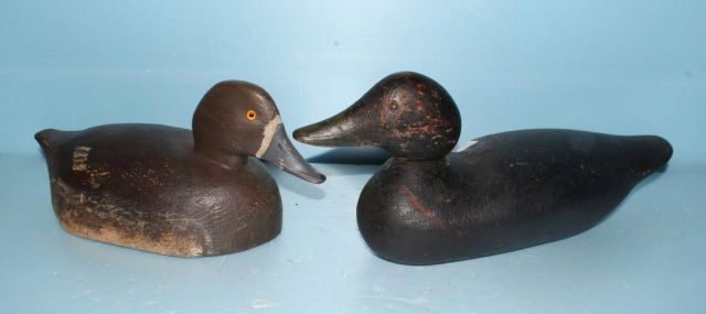 Two Antique Wooden Duck Decoys
