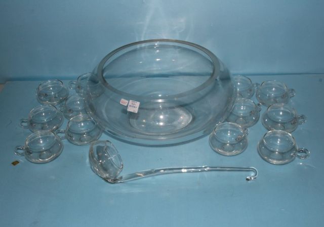 Riekes Crisa Crystal Punch Bowl