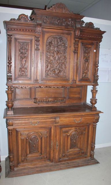 1800's Three Section Court Cupboard