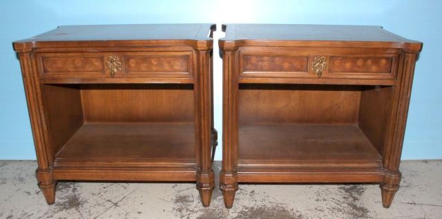 Pair Directoire Style Night Stands