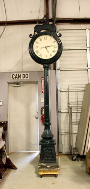 Cast Aluminum Park Clock