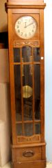1920's Oak Mission Style Grandfather Clock