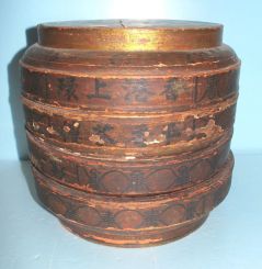 Nest of Antique Chinese Rice Barrels