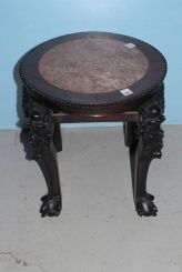Chinese Marble Top Plant Stand