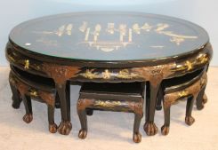 Vintage Oriental Coffee/ Cocktail Table