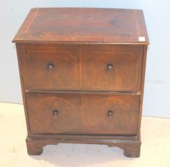 Inlaid Two Drawer Chest