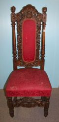 Nineteenth Century Carved Hall Chair