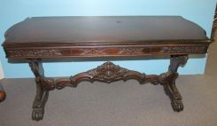 Very Ornate and Fine 1920's Library/ Dining Table