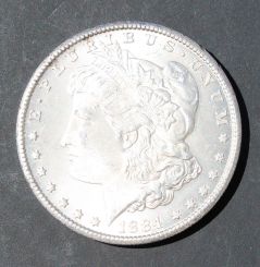 1884- CC Morgan Silver Dollar