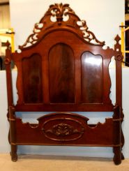 19th Century Walnut Victorian Bed