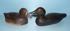 Two Antique Wooden Duck Decoys