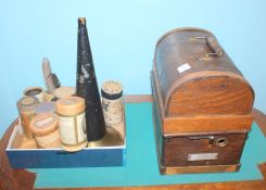 Table Top Victrola with Seven Cylinders