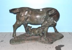 Large Bronze of Ox Bull Calf