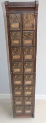 Vintage Oak Post Office Cabinet