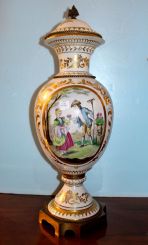 Large Hand Painted French Palace Urn