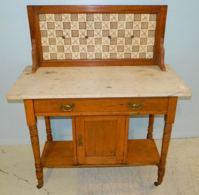 English Marble Top Washstand