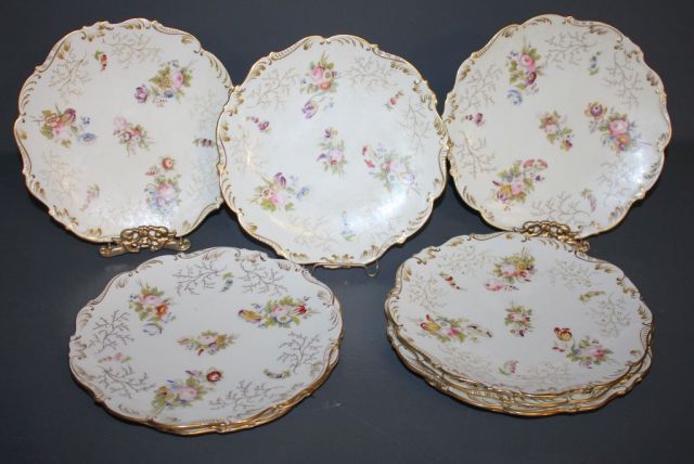 Ten Coalport Plates