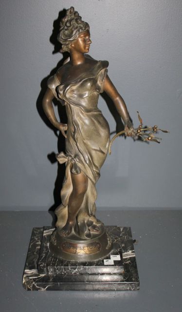 Patinated Art Nouveau Bronze