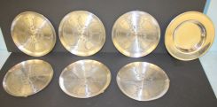Seven David-Anderson Pewter Plates