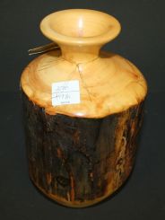 Hand carved Wood Vase