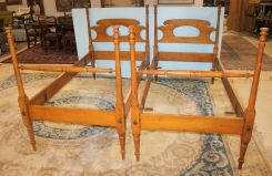 Pair of Early American Twin Beds