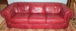 Leather Chesterfield Sofa by Natuzzi Pelle
