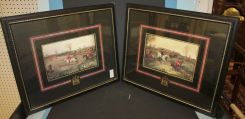 Two Fox Hunting Lithographs