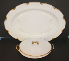 Bavarian Tureen and Limoge Platter