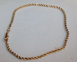 One stamped 14KT yellow gold lady's 2.5mm thick, 10