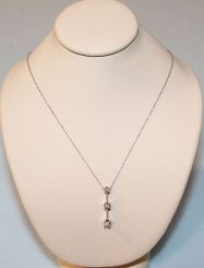 14K White Gold Necklace 18