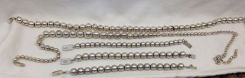 Seven sterling Silver lady's strands of beads.  Total Weight of Beads 126.50 dwt