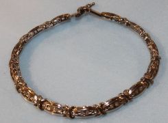 Bracelet Marked 925; Black Velvet Case