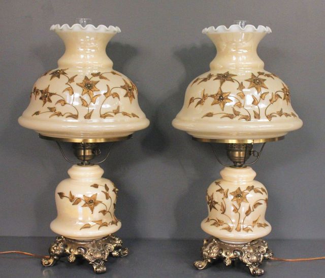 Pair Reproduction Gone With The Wind Lamps