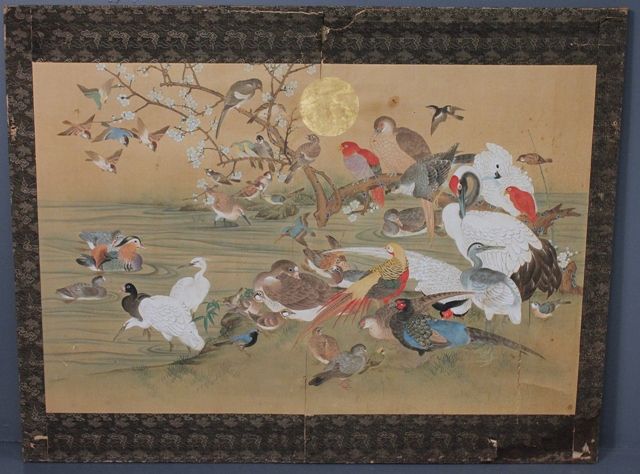 Large Chinese Silk Painting