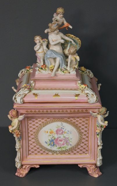 Dresden Style Porcelain Box