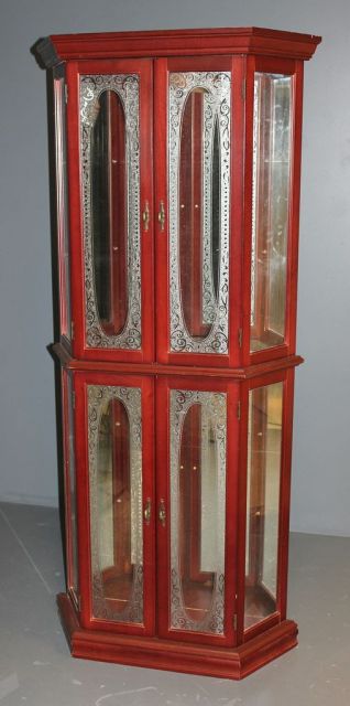 Contemporary Lighted Display Cabinet
