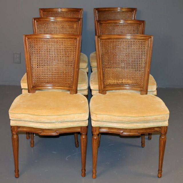 Set of Six French Provincial Side Chairs