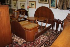 Three Piece 1940's Walnut Bedroom Set