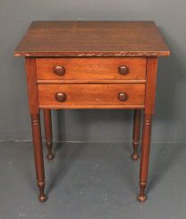 19th Century Walnut Two Drawer Stand