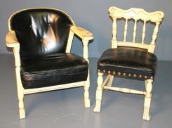 Two Painted Occasional Chairs