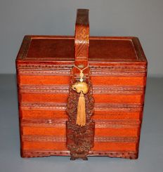 Chinese Bamboo Dowry Box