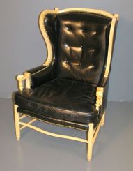 Contemporary Painted Wing Chair