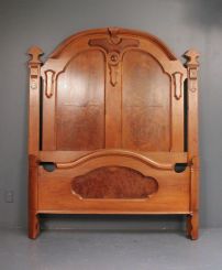 19th Century Walnut Victorian Bed